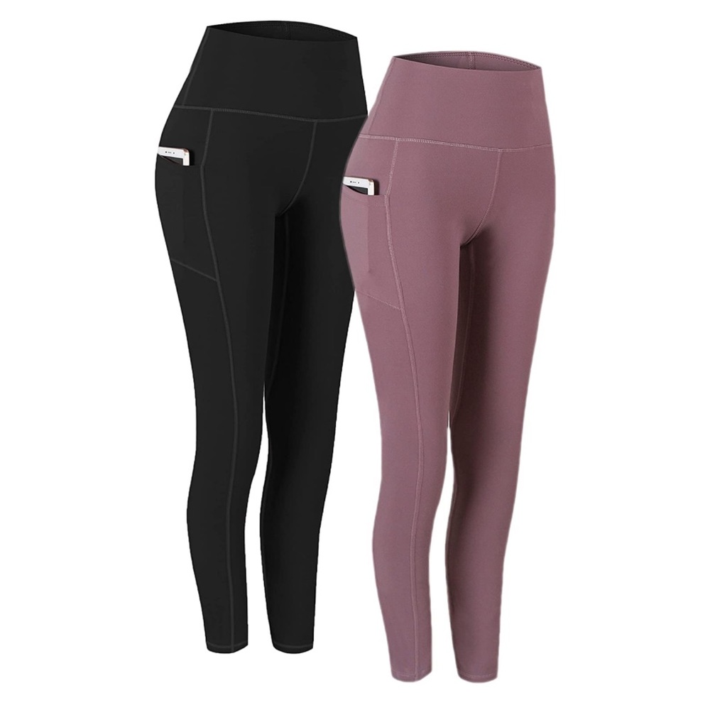 Bundle of 2 FENGBAY Leggings Pink/black